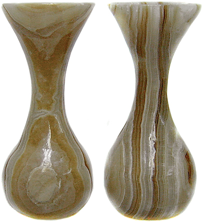 Mexican Onyx Bud Vases Mo 6198