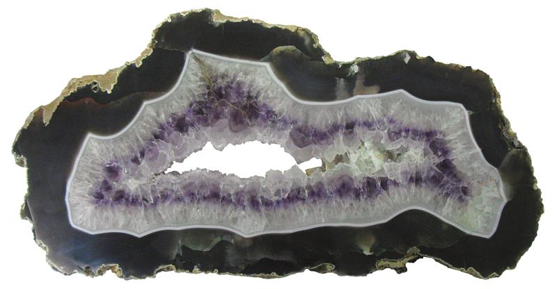 amethyst agate slice